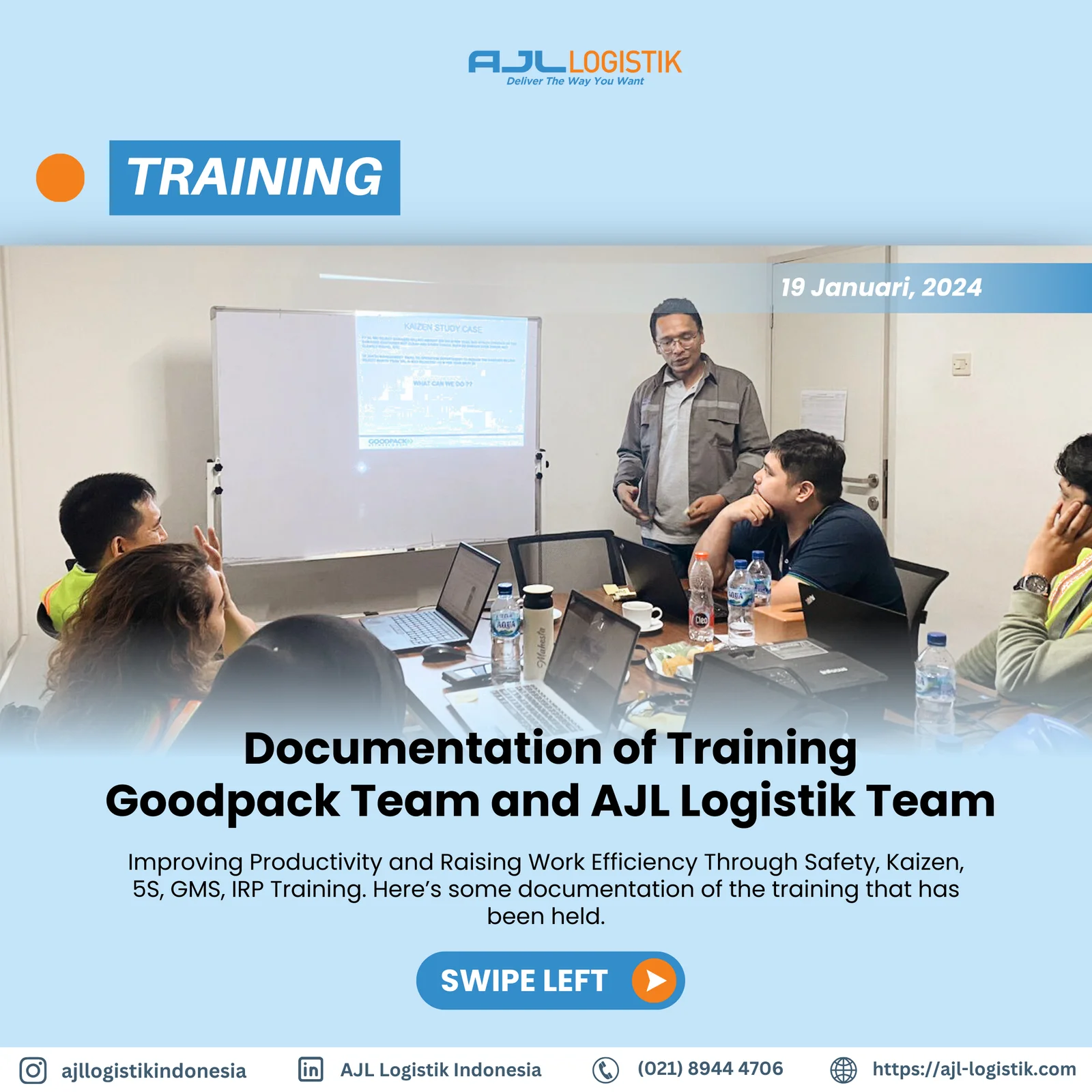 Documentation of Training Goodpack and AJL Logistik Team